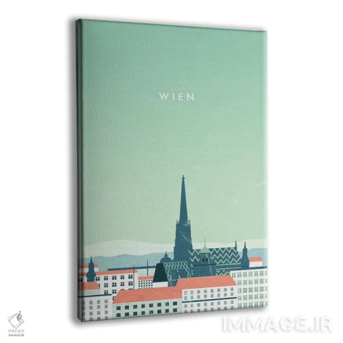 تابلو مدرن وین اثر کاتینکا رینکه - نمای پرسپکتیو محصول
