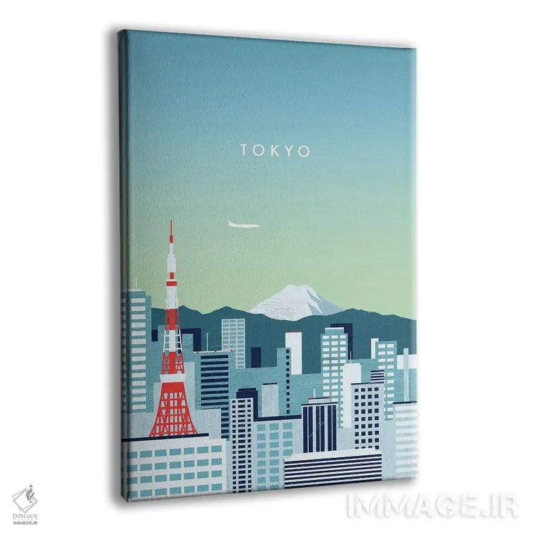 تابلو مدرن توکیو اثر کاتینکا رینکه - نمای پرسپکتیو محصول