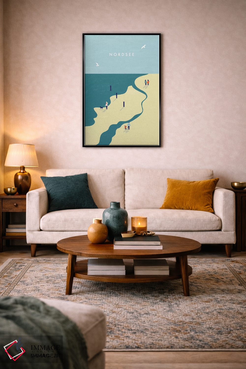 تابلو دکوراتیو دریای شمال اثر کاتینکا رینکه - D6B