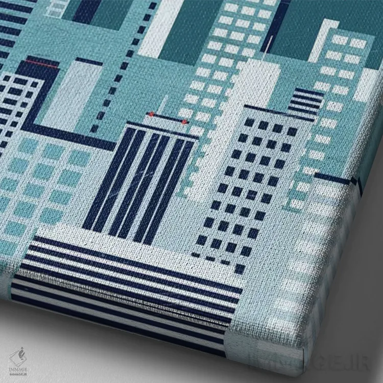 تابلو مدرن توکیو اثر کاتینکا رینکه - نمای نزدیک بافت بوم