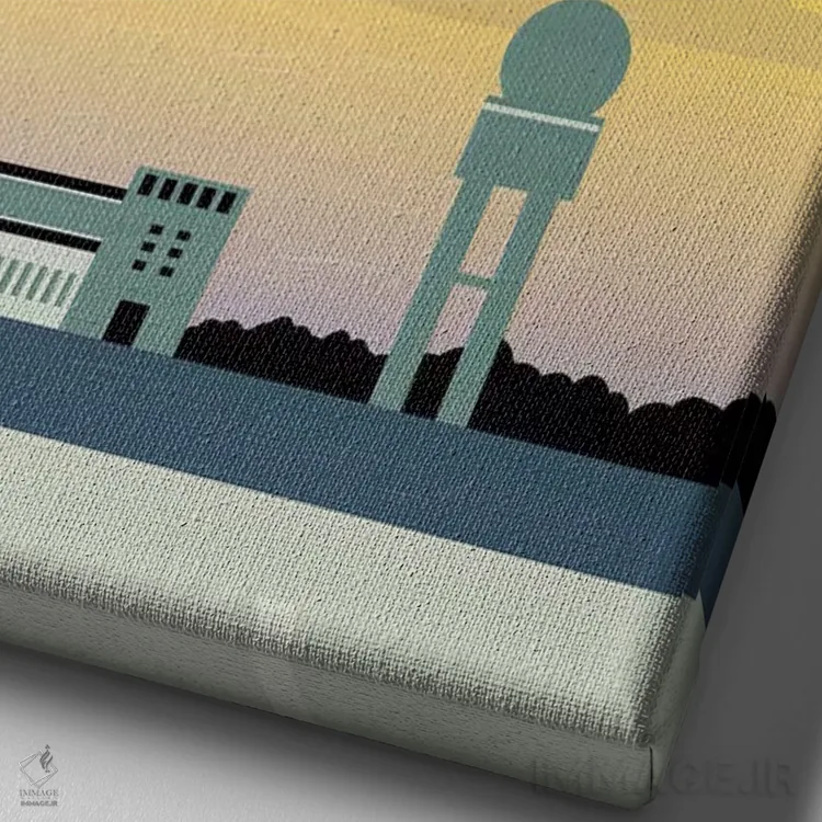 تابلو دکوراتیو برلین اثر کاتینکا رینکه - نمای نزدیک بافت بوم