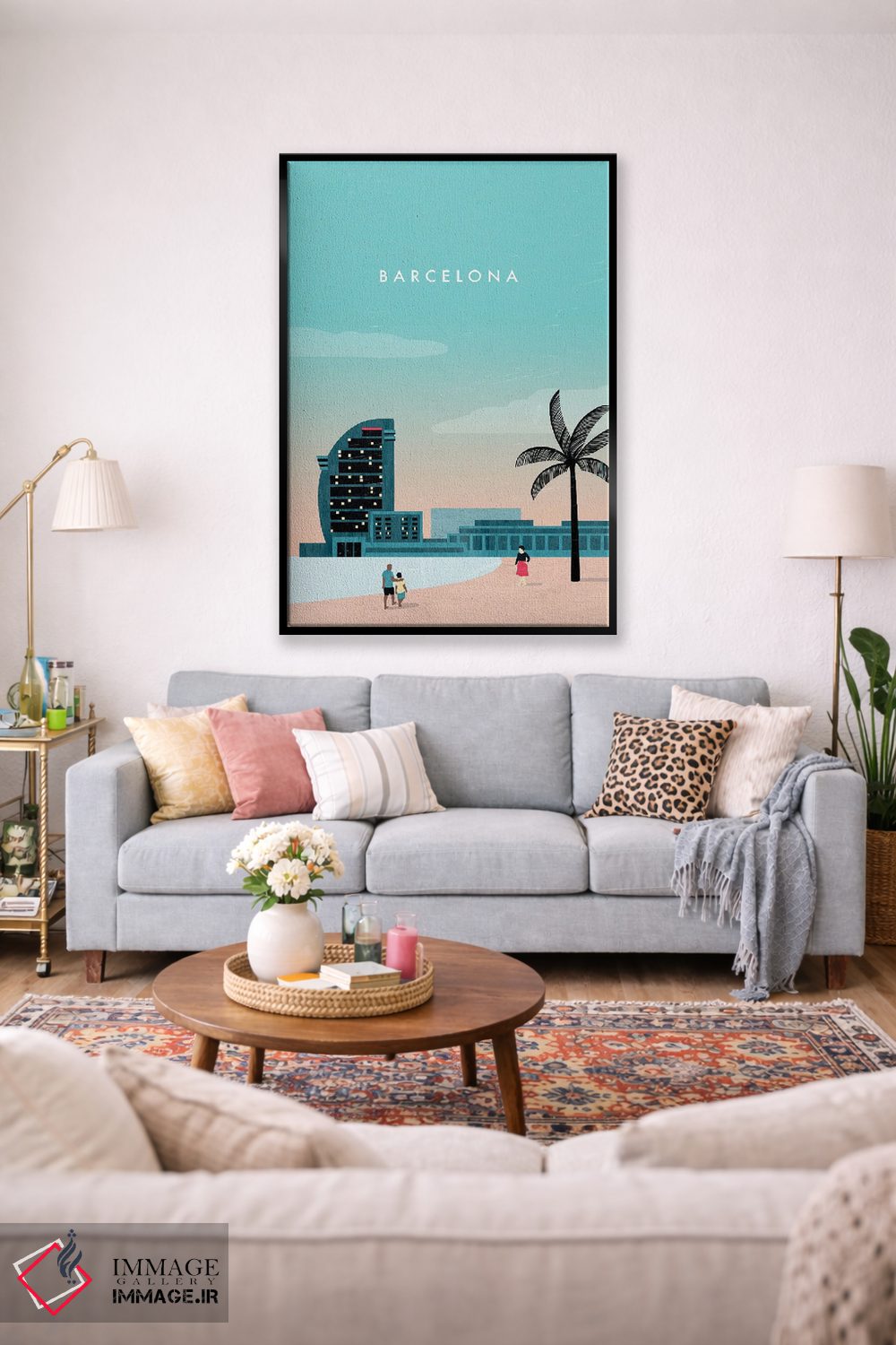 تابلو دکوراتیو بارسلونا اثر کاتینکا رینکه - D1B