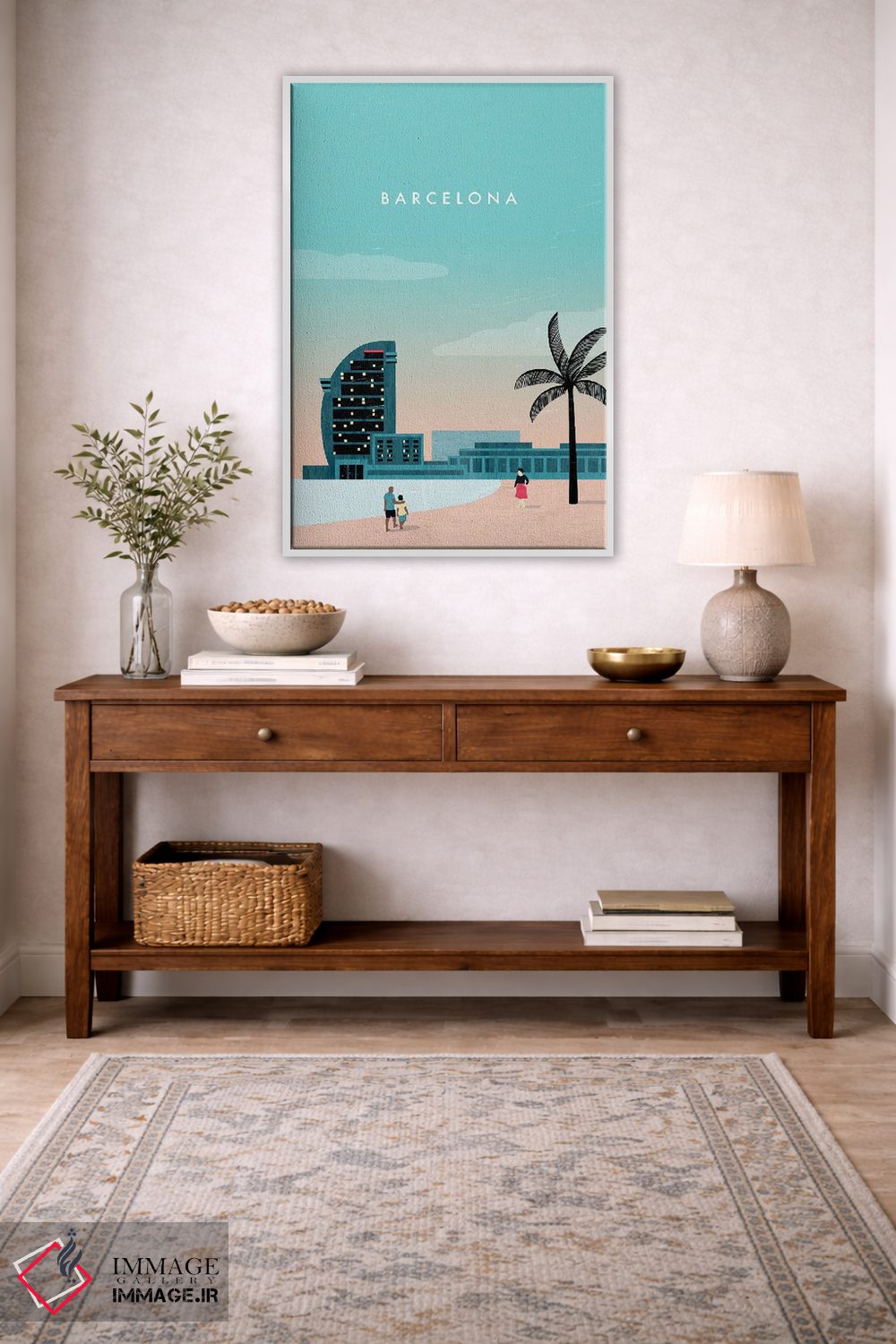 تابلو دکوراتیو بارسلونا اثر کاتینکا رینکه - D3W