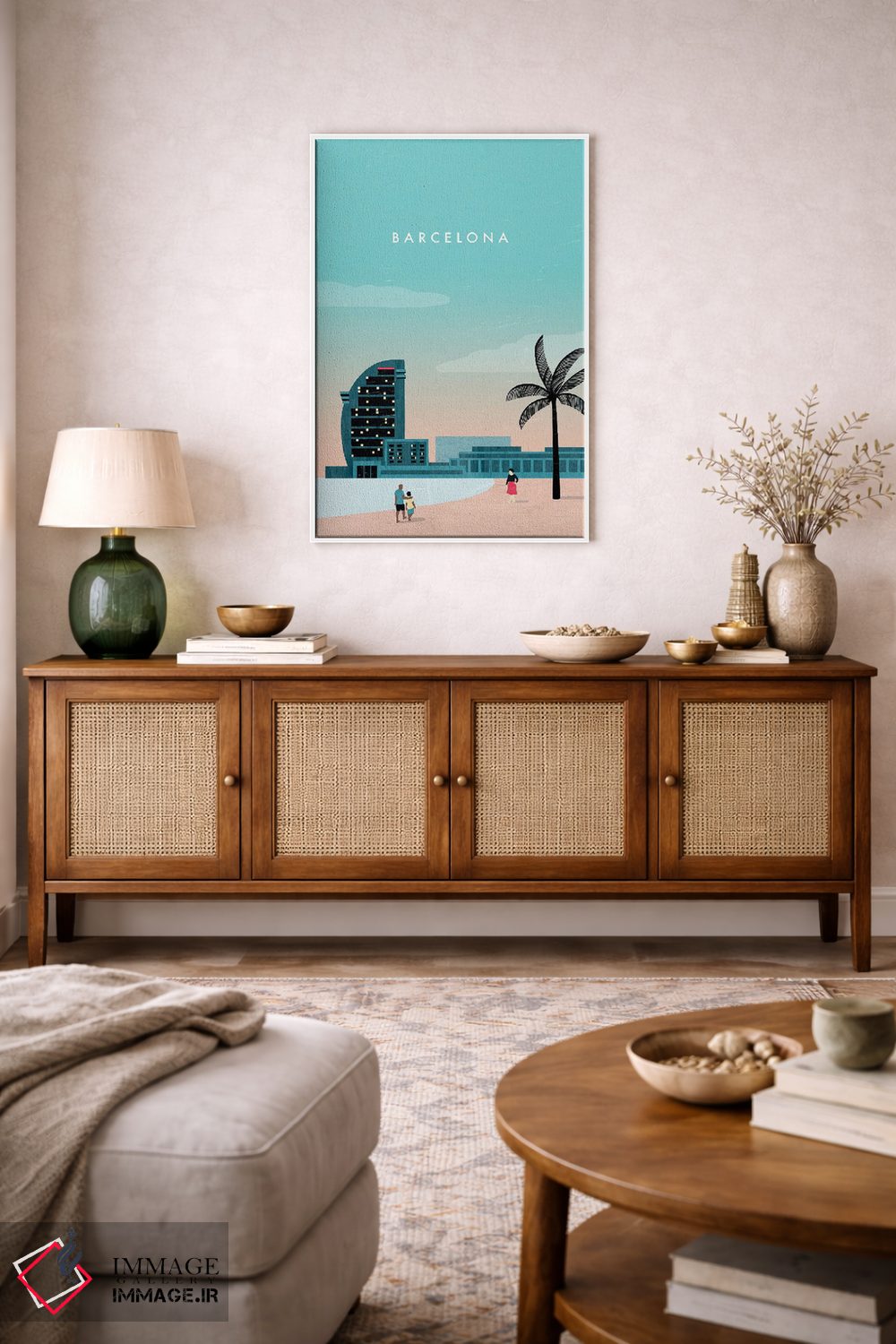 تابلو دکوراتیو بارسلونا اثر کاتینکا رینکه - D2W