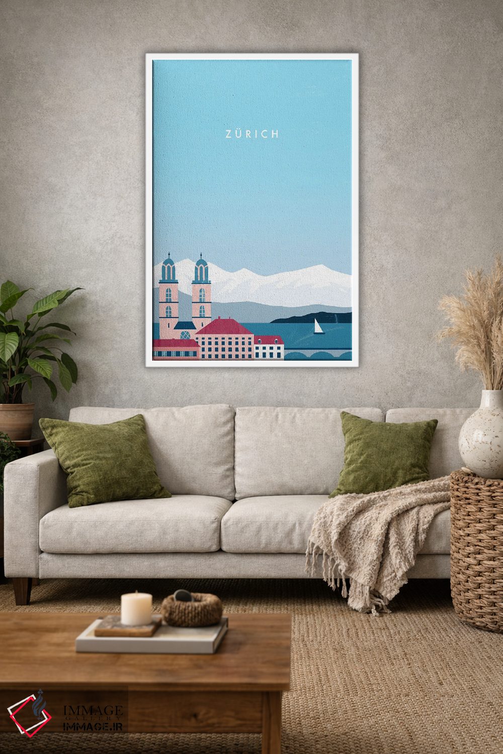 تابلو مدرن زوریخ اثر کاتینکا رینکه - D1W