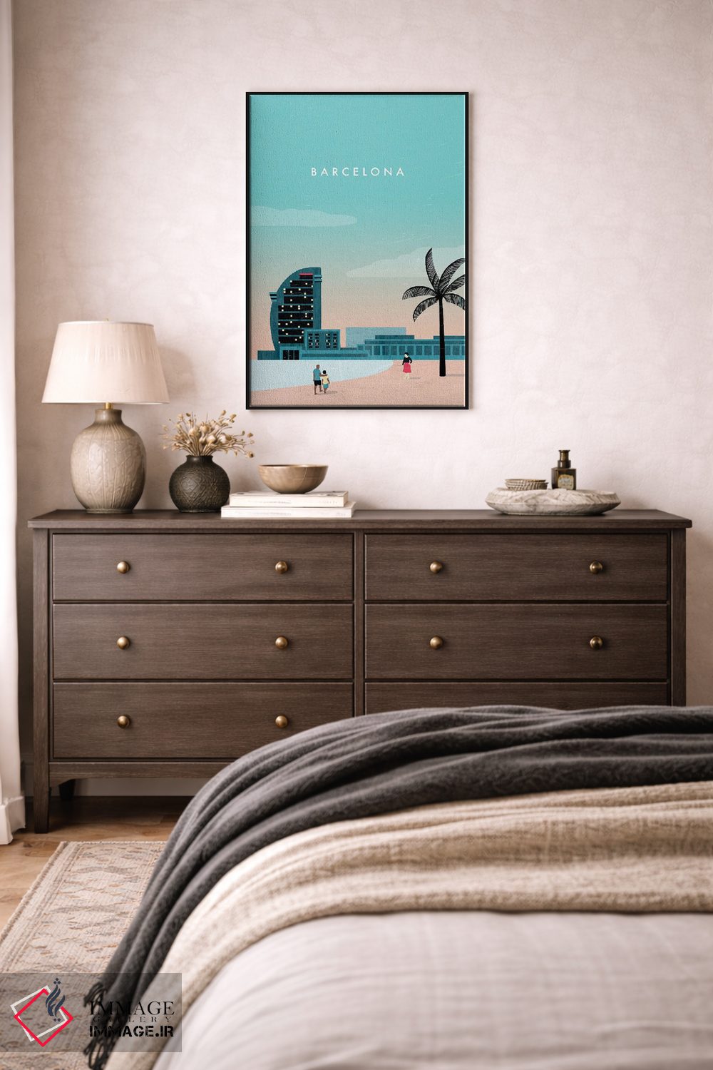 تابلو دکوراتیو بارسلونا اثر کاتینکا رینکه - D6B