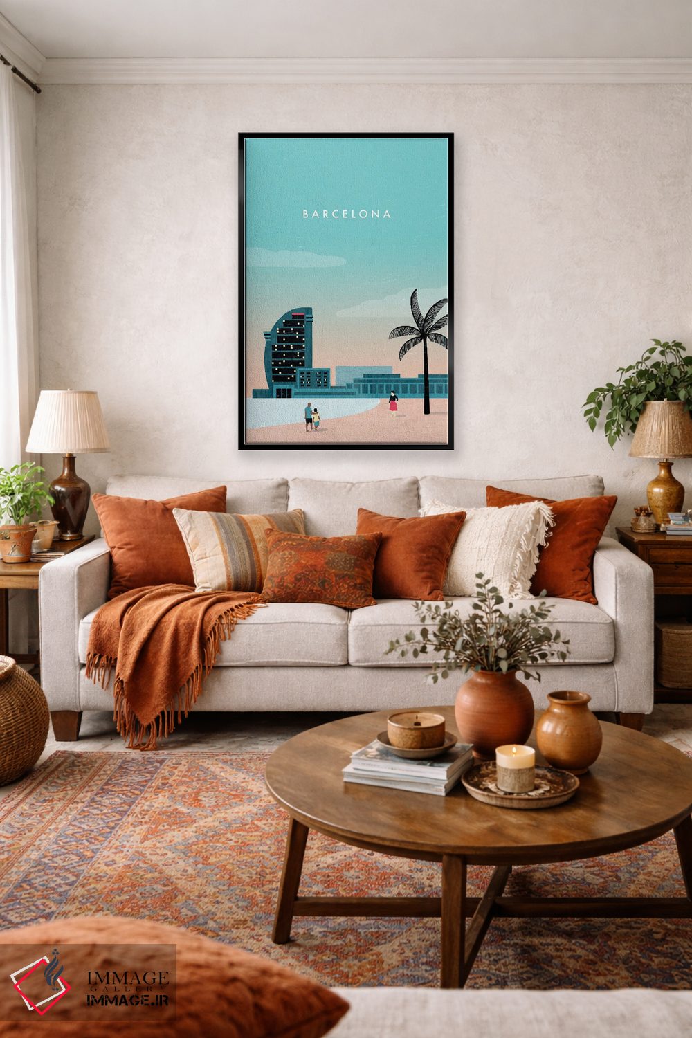 تابلو دکوراتیو بارسلونا اثر کاتینکا رینکه - D5B