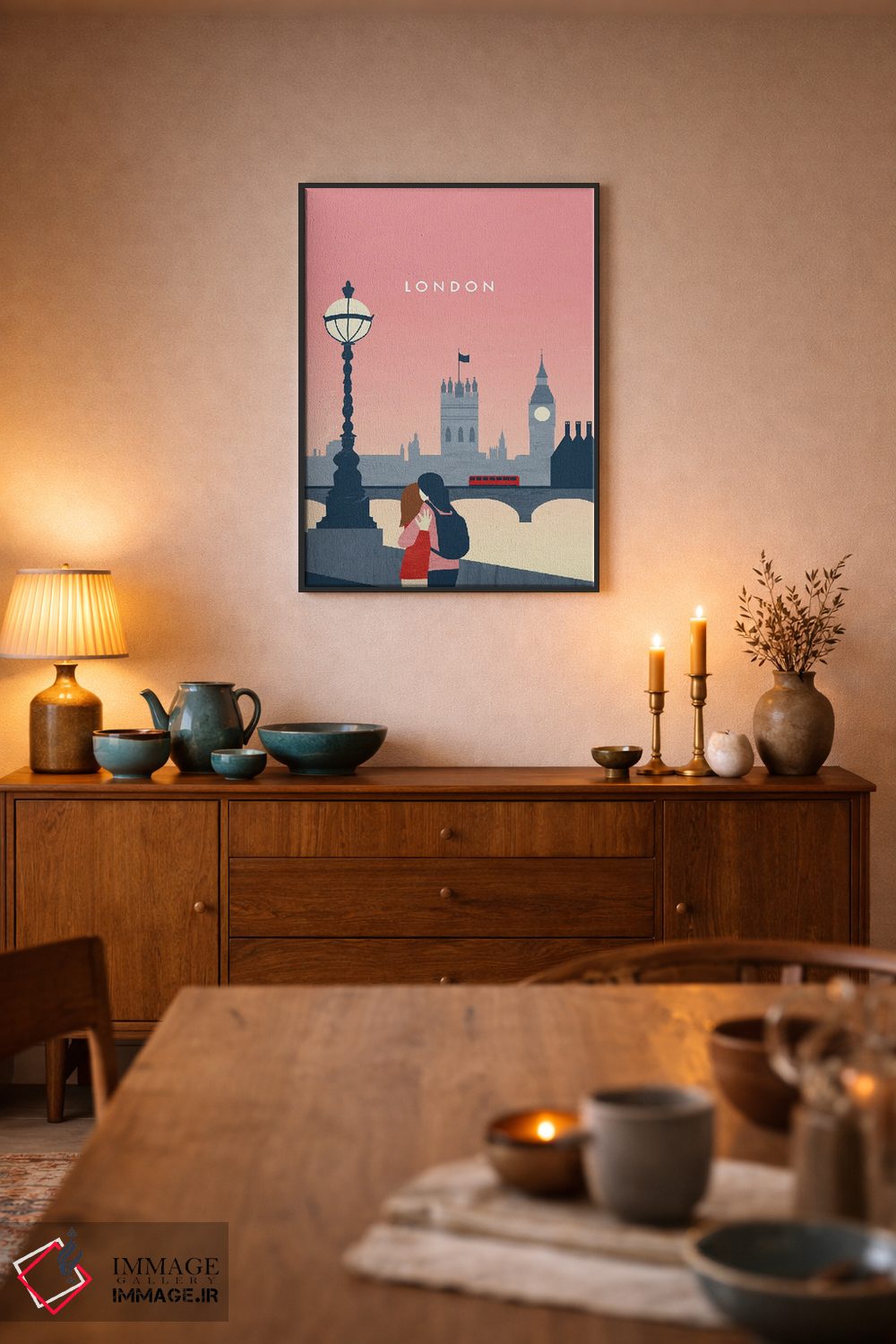 تابلو مدرن لندن ۱ اثر کاتینکا رینکه - D6B