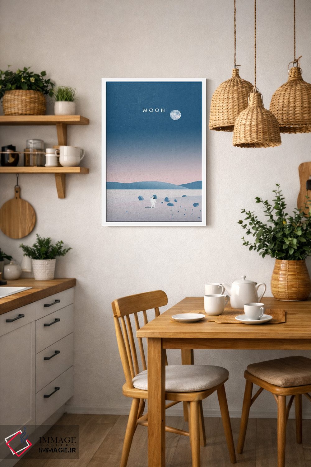 تابلو مدرن ماه اثر کاتینکا رینکه - D2W