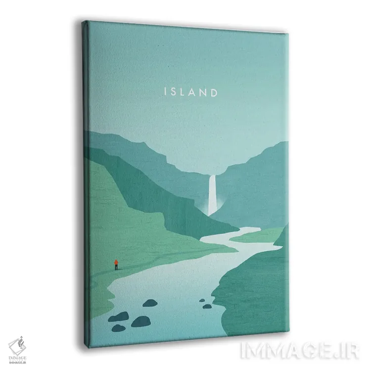 تابلو دکوراتیو جزیره اثر کاتینکا رینکه - نمای پرسپکتیو محصول