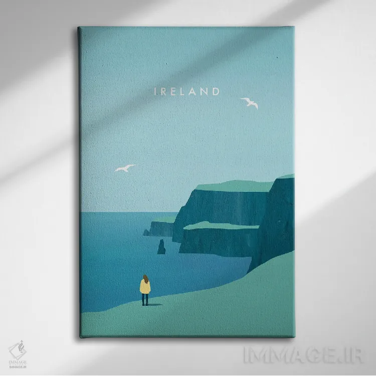 تابلو دکوراتیو ایرلند اثر کاتینکا رینکه - نمای روبهرو روی دیوار