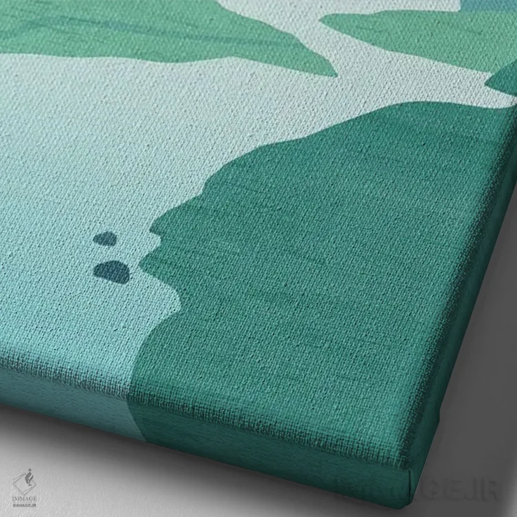 تابلو دکوراتیو جزیره اثر کاتینکا رینکه - نمای نزدیک بافت بوم