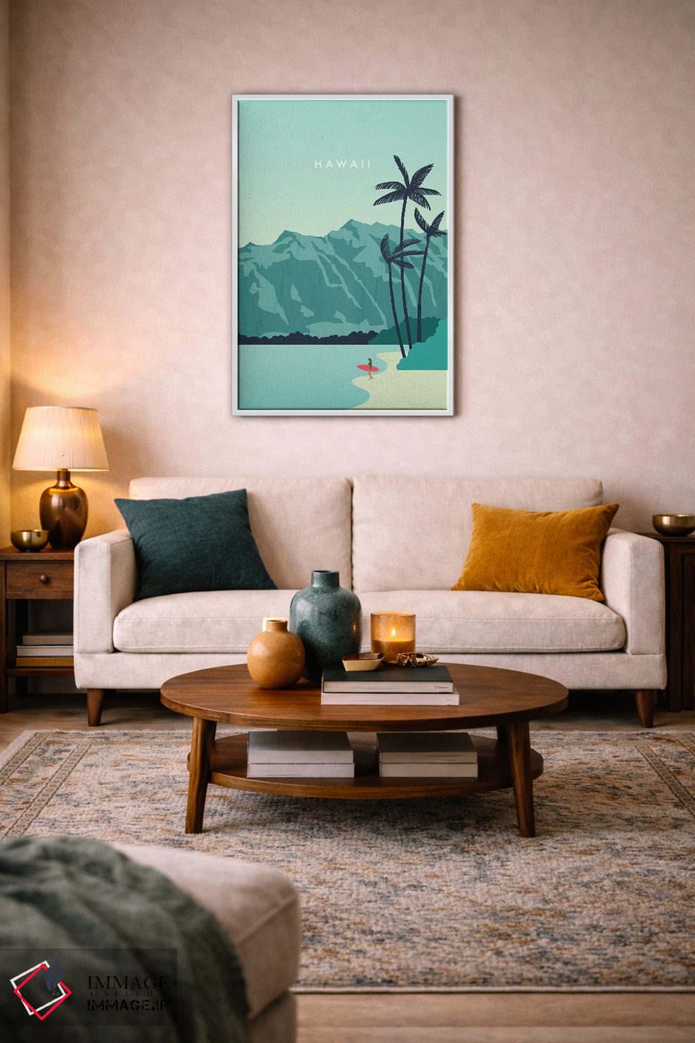 تابلو دکوراتیو هاوایی اثر کاتینکا رینکه - D3W