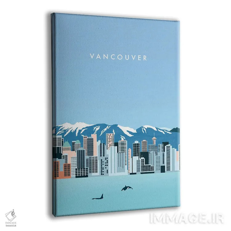 تابلو دکوراتیو ونکوور اثر کاتینکا رینکه - نمای پرسپکتیو محصول