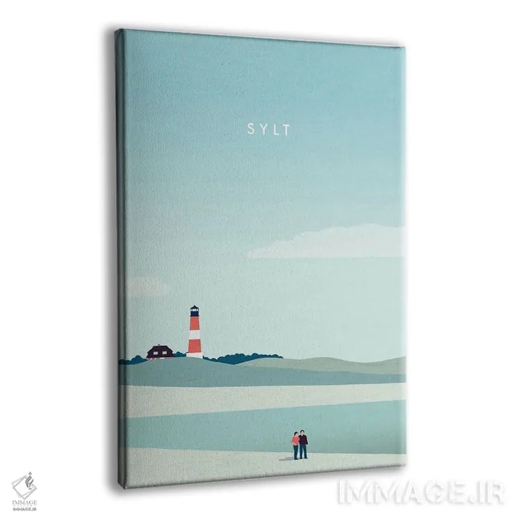 تابلو دکوراتیو تصویرسازی زیلت اثر کاتینکا رینکه - نمای پرسپکتیو محصول