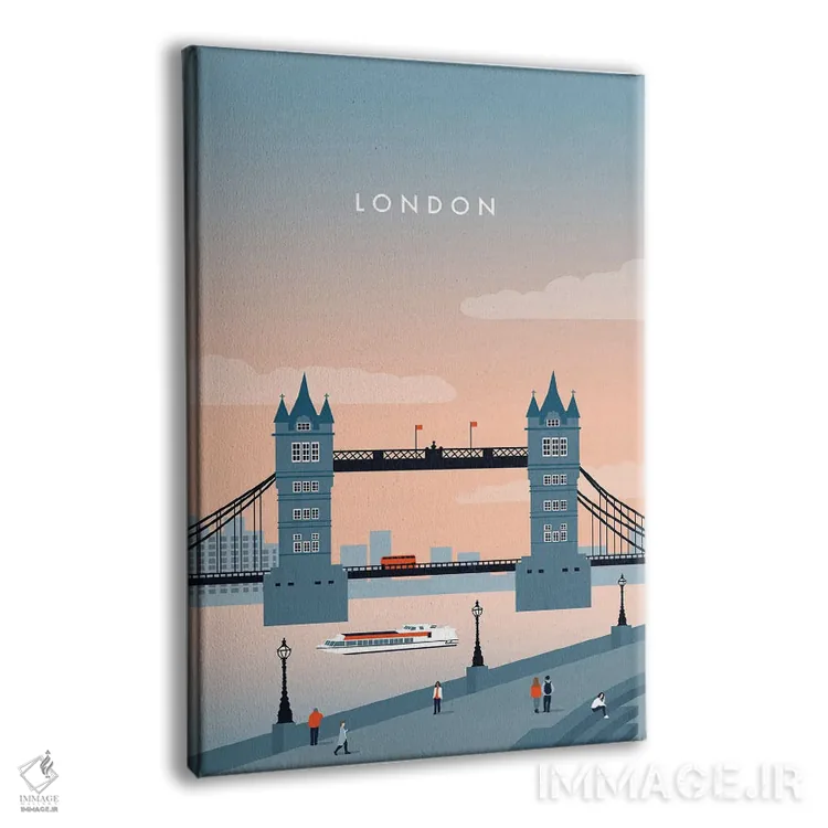 تابلو دکوراتیو لندن اثر کاتینکا رینکه - نمای پرسپکتیو محصول