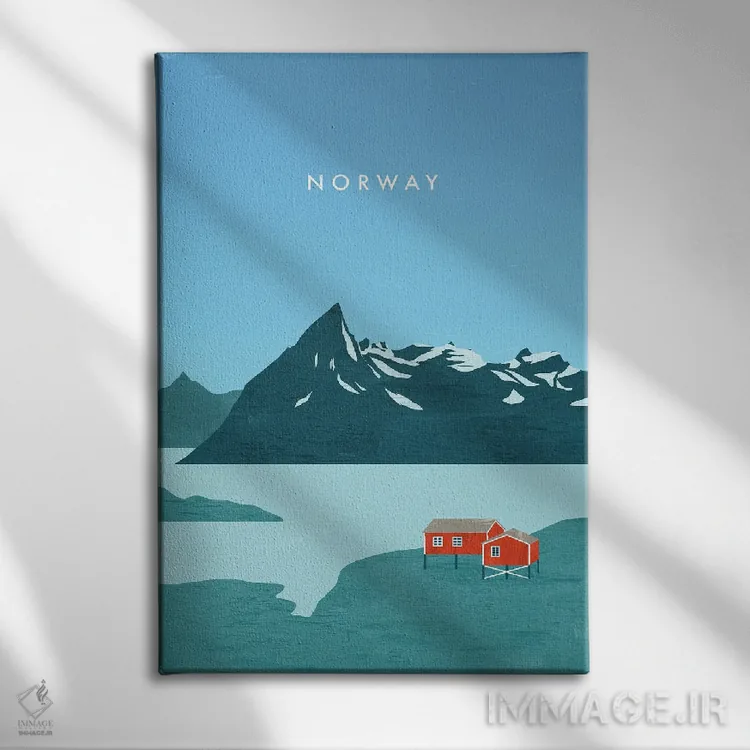 تابلو دکوراتیو نروژ اثر کاتینکا رینکه - نمای روبهرو روی دیوار