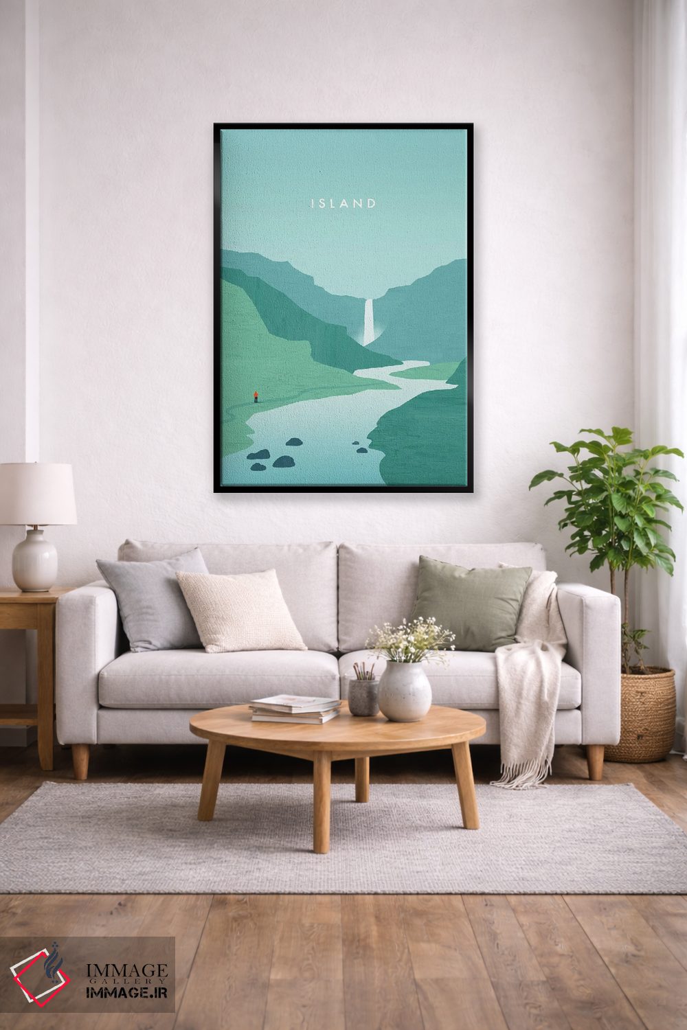 تابلو دکوراتیو جزیره اثر کاتینکا رینکه - D2B