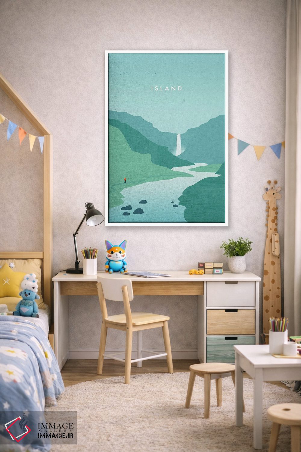 تابلو دکوراتیو جزیره اثر کاتینکا رینکه - D1W