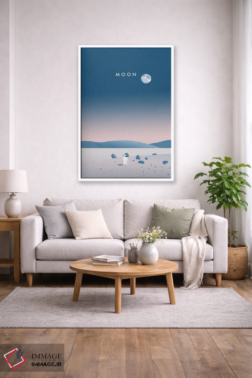 تابلو دکوراتیو ماه اثر کاتینکا رینکه - D1W