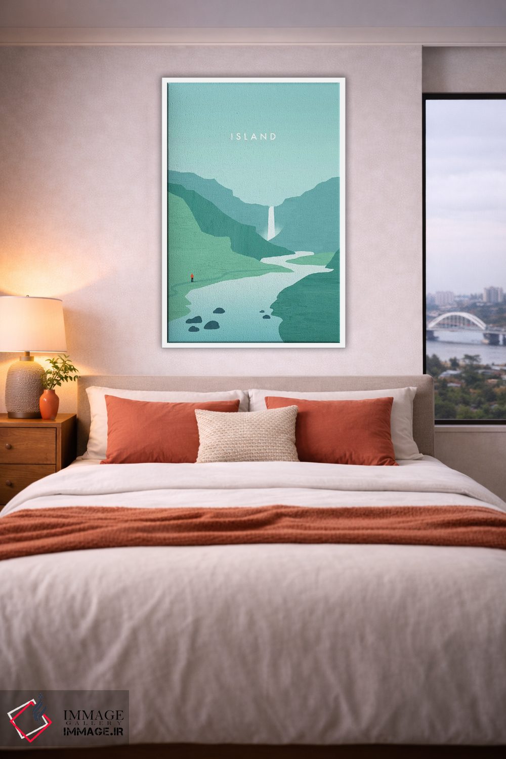 تابلو دکوراتیو جزیره اثر کاتینکا رینکه - D3W