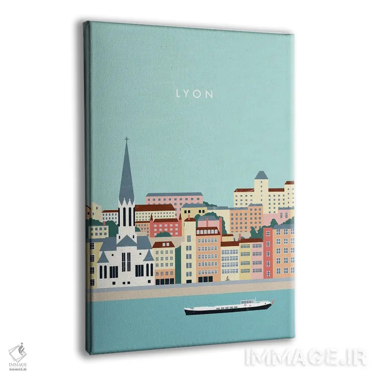 تابلو دکوراتیو لیون اثر کاتینکا رینکه - نمای پرسپکتیو محصول