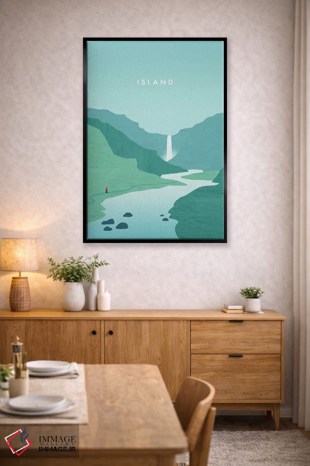 تابلو دکوراتیو جزیره اثر کاتینکا رینکه - D5B