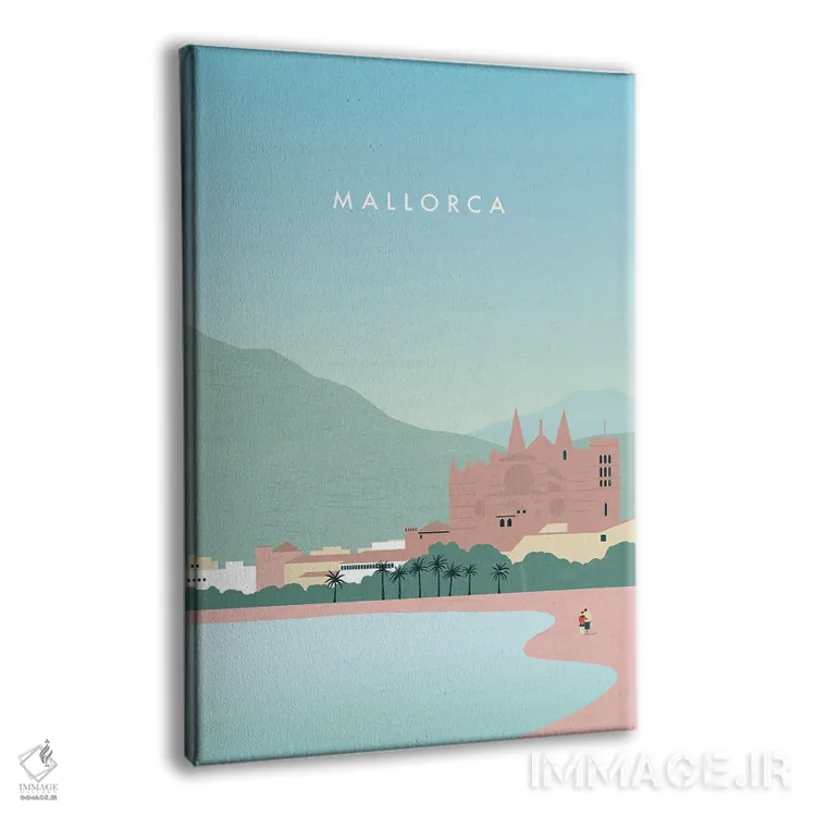 تابلو دکوراتیو مالورکا اثر کاتینکا رینکه - نمای پرسپکتیو محصول