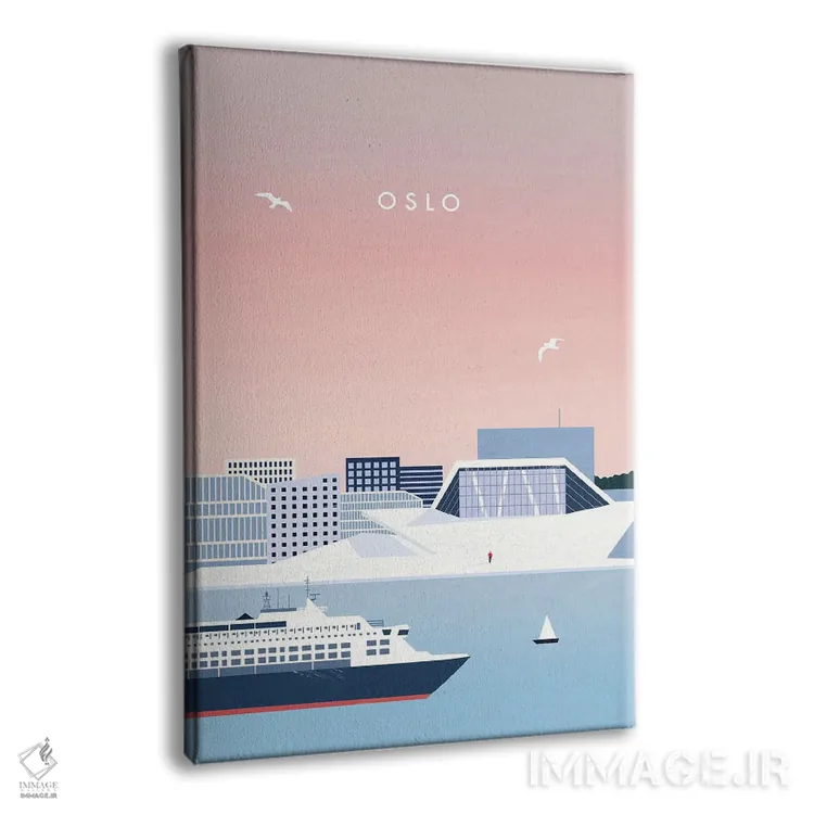 تابلو دکوراتیو اسلو اثر کاتینکا رینکه - نمای پرسپکتیو محصول