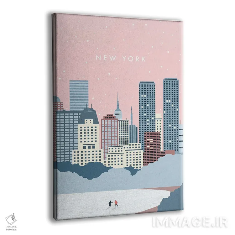 تابلو دکوراتیو زمستان نیویورک اثر کاتینکا رینکه - نمای پرسپکتیو محصول