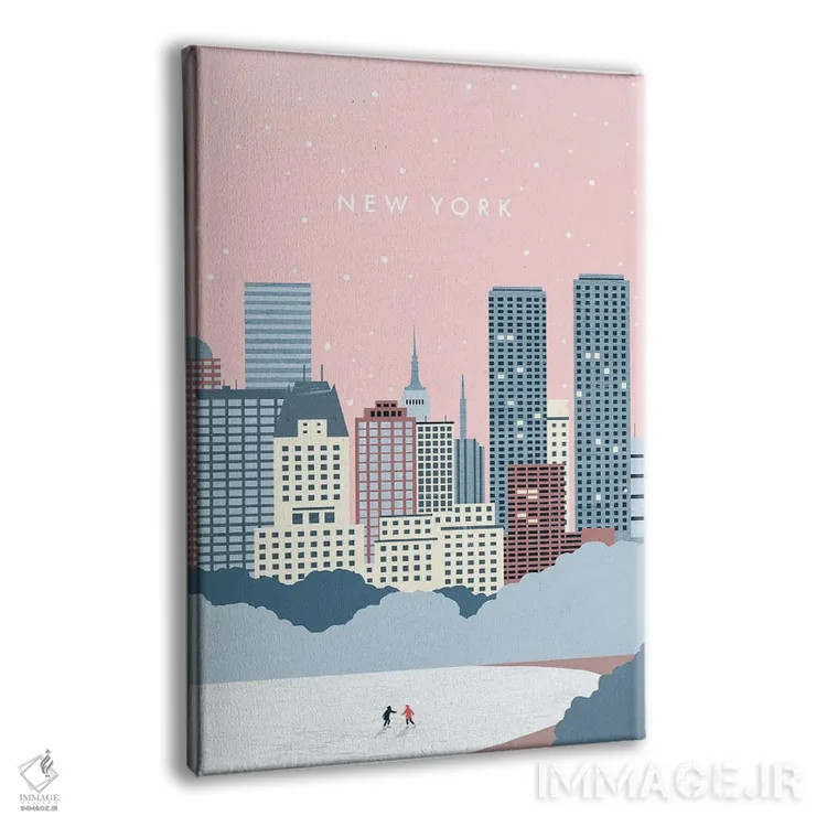 تابلو دکوراتیو زمستان نیویورک اثر کاتینکا رینکه - نمای پرسپکتیو محصول