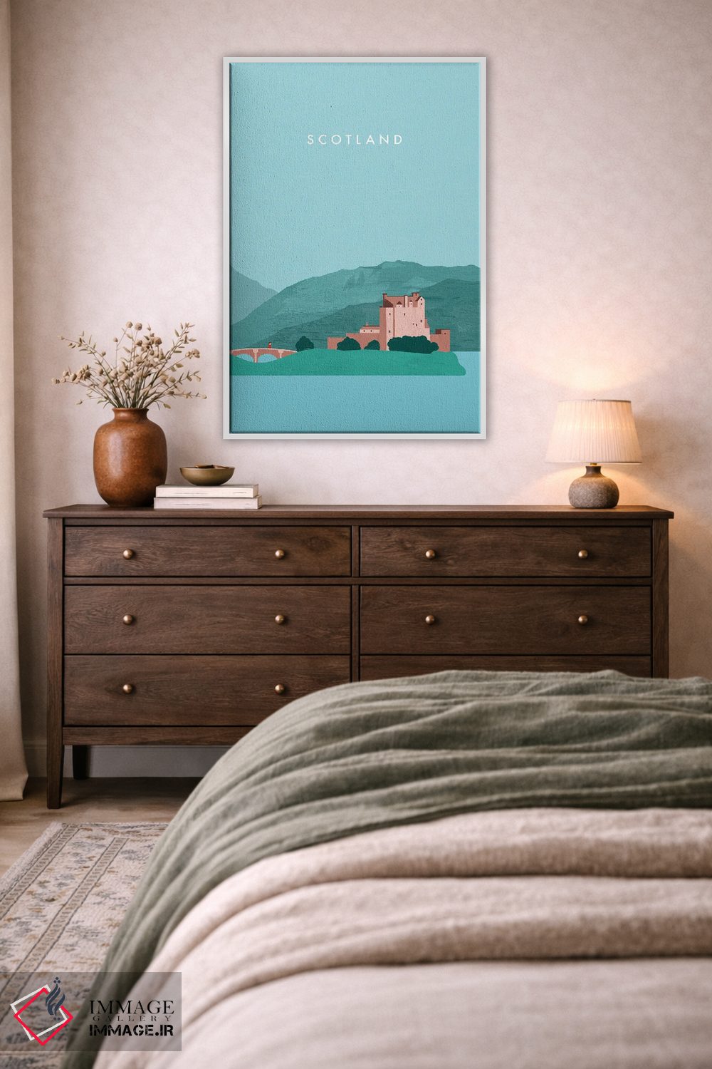 تابلو دکوراتیو اسکاتلند اثر کاتینکا رینکه - D3W