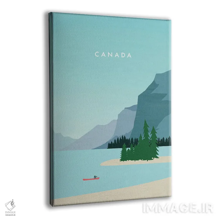 تابلو دکوراتیو کانادا اثر کاتینکا رینکه - نمای پرسپکتیو محصول