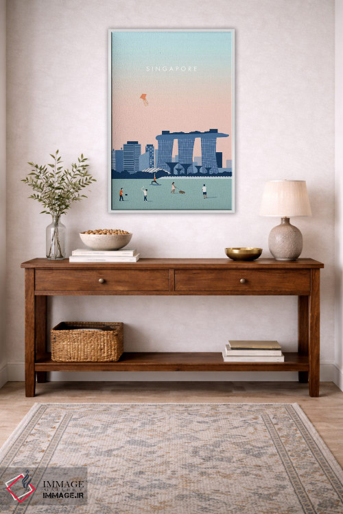تابلو دکوراتیو سنگاپور اثر کاتینکا رینکه - D3W