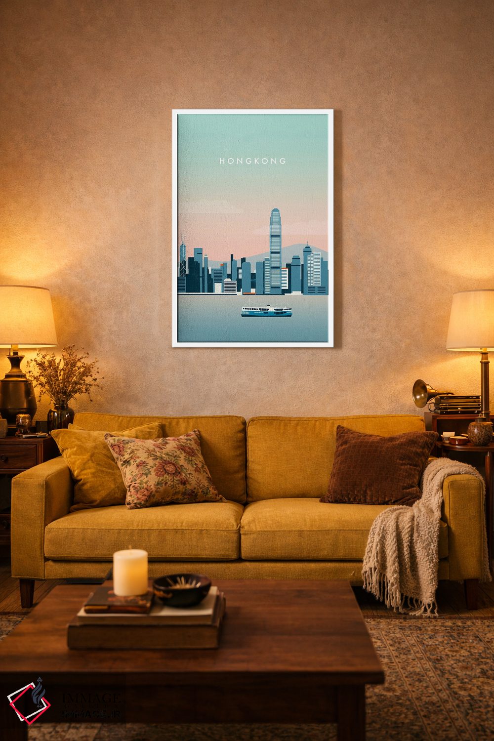 تابلو دکوراتیو هنگ کنگ اثر کاتینکا رینکه - D3W