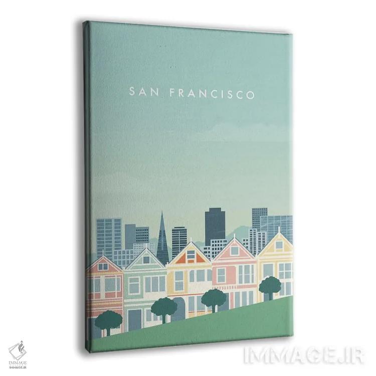 تابلو دکوراتیو سان فرانسیسکو اثر کاتینکا رینکه - نمای پرسپکتیو محصول