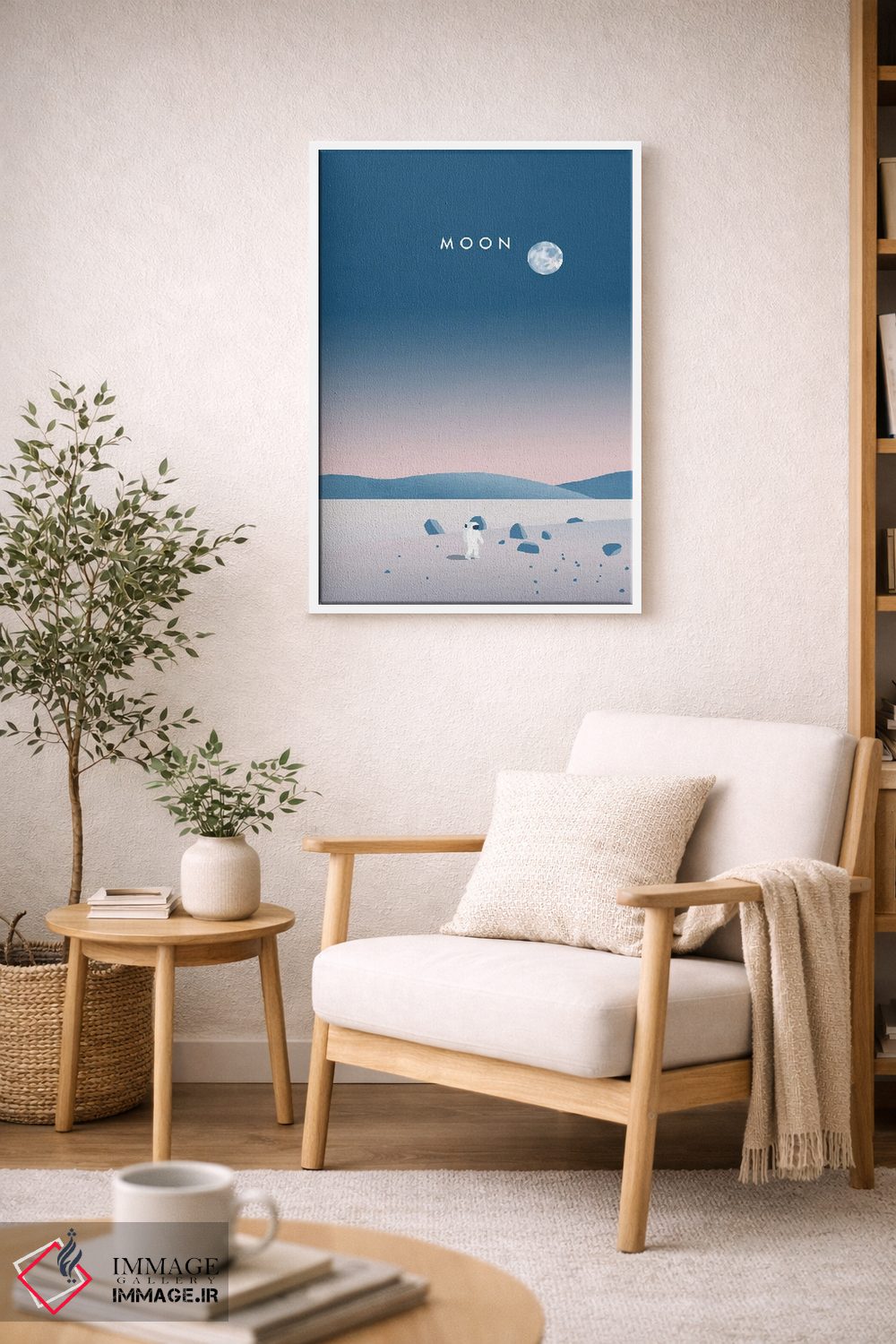تابلو دکوراتیو ماه اثر کاتینکا رینکه - D5W