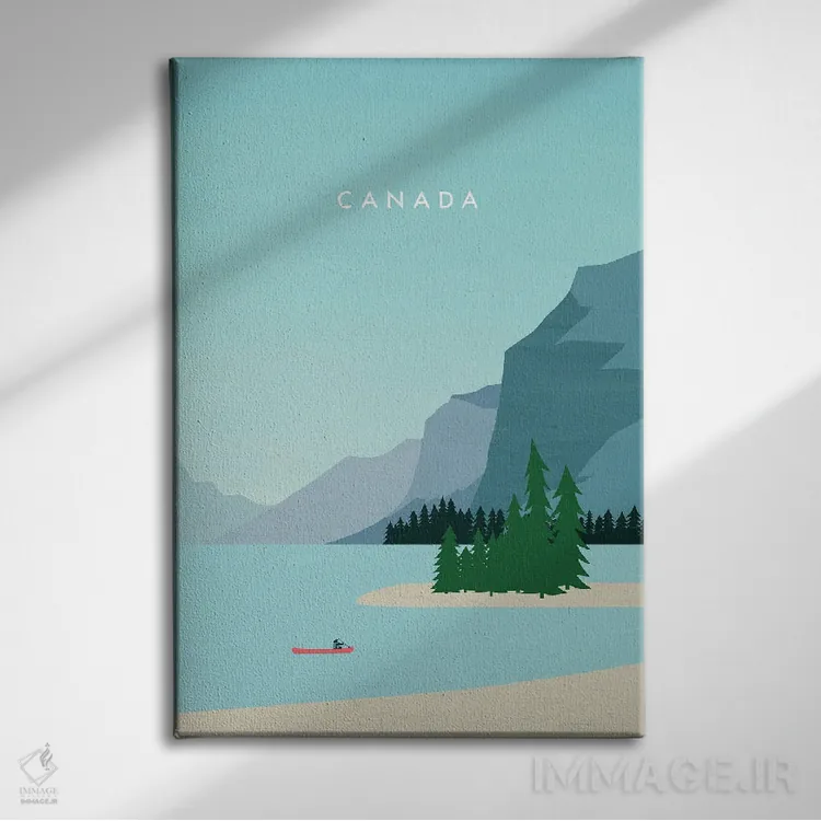 تابلو دکوراتیو کانادا اثر کاتینکا رینکه - نمای روبهرو روی دیوار