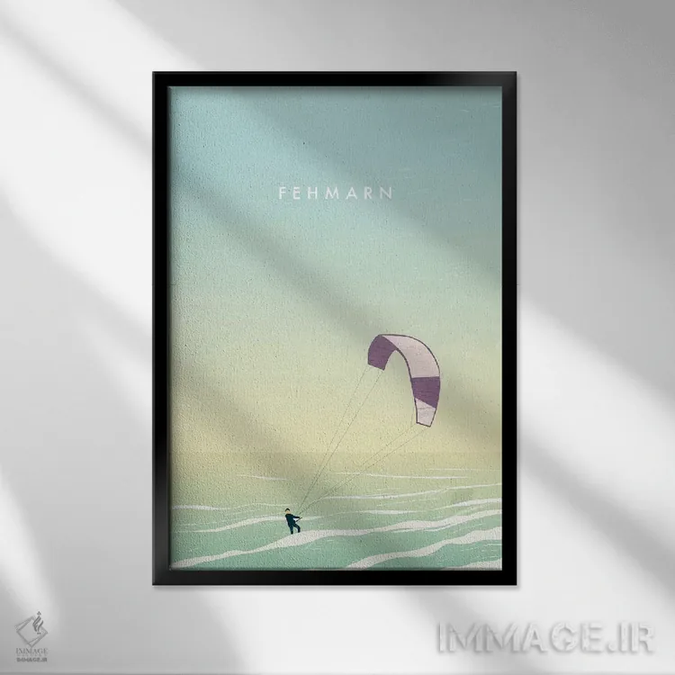 تابلو دکوراتیو فه مارن اثر کاتینکا رینکه - نمای قابدار مشکی