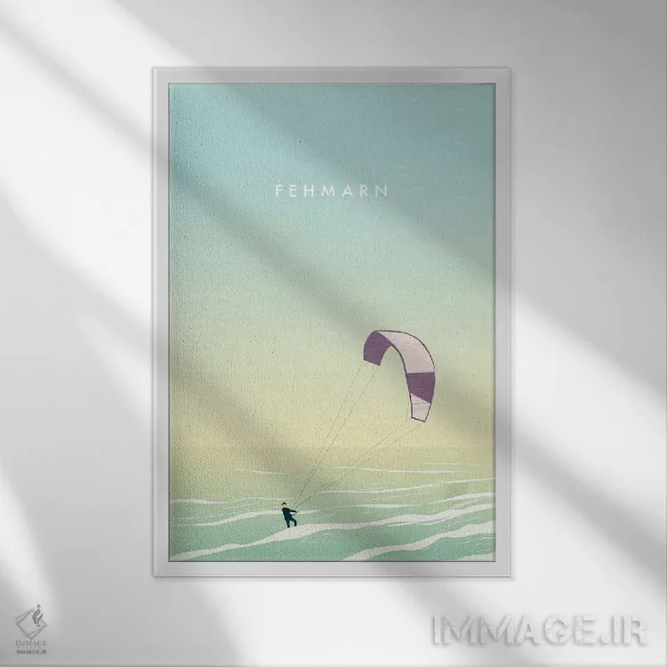 تابلو دکوراتیو فه مارن اثر کاتینکا رینکه - نمای قابدار سفید