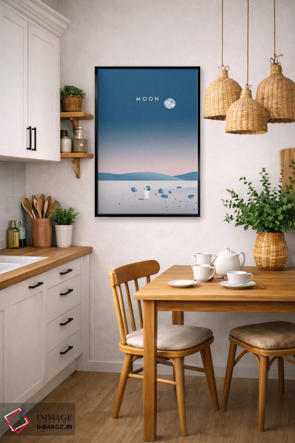 تابلو دکوراتیو ماه اثر کاتینکا رینکه - D6B