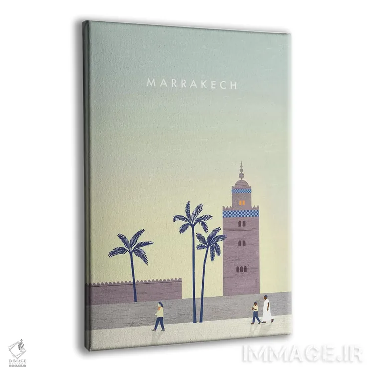 تابلو دکوراتیو مراکش اثر کاتینکا رینکه - نمای پرسپکتیو محصول