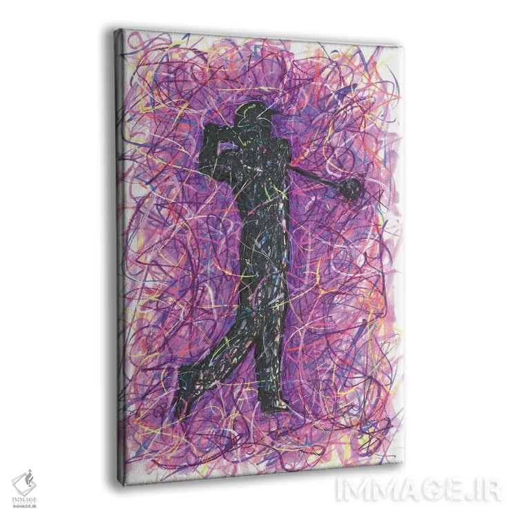 تابلو دکوراتیو ضربه گلف اثر کیت سلام - نمای پرسپکتیو محصول