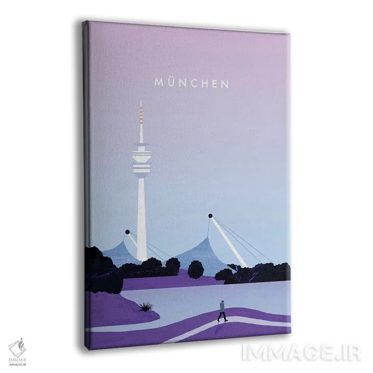 تابلو دکوراتیو مونیخ اثر کاتینکا رینکه - نمای پرسپکتیو محصول