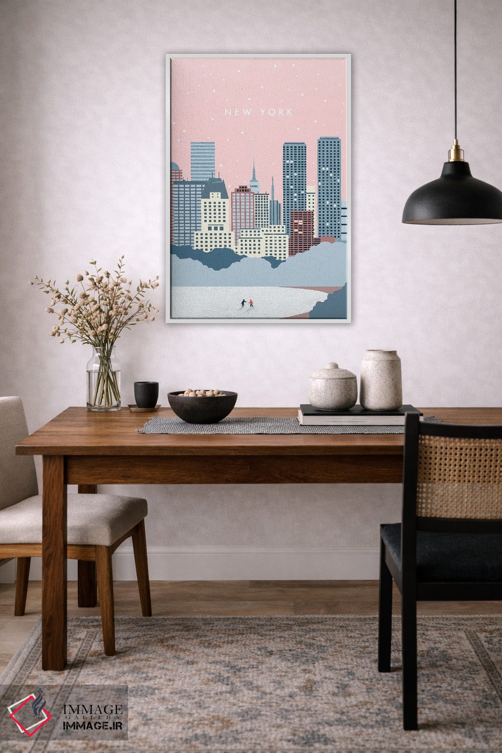 تابلو دکوراتیو زمستان نیویورک اثر کاتینکا رینکه - D2W