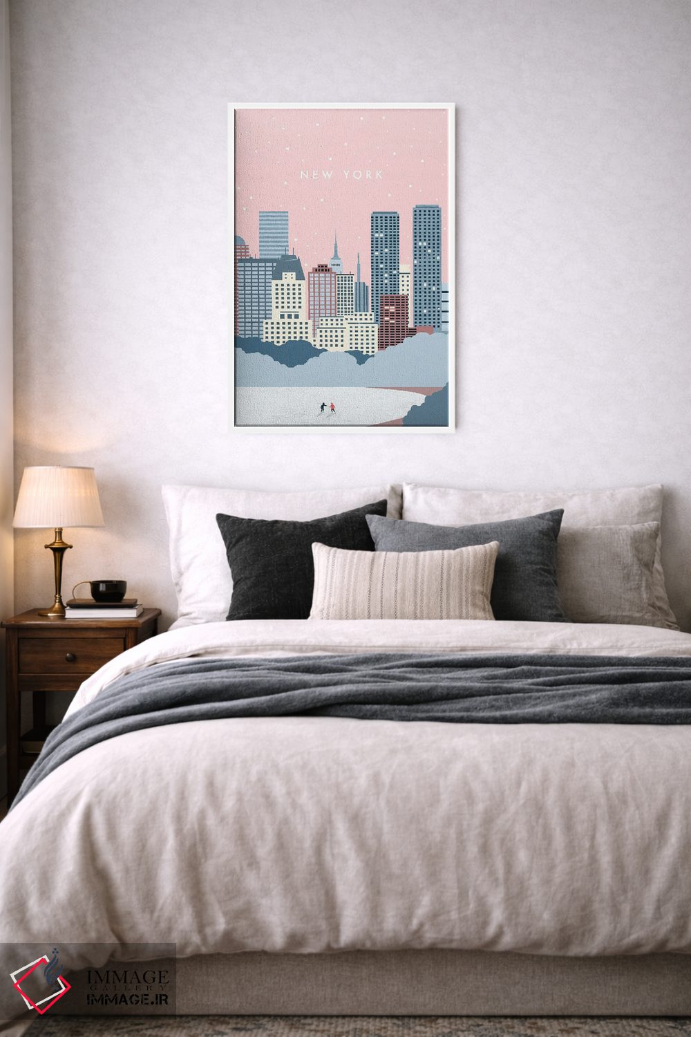 تابلو دکوراتیو زمستان نیویورک اثر کاتینکا رینکه - D5W