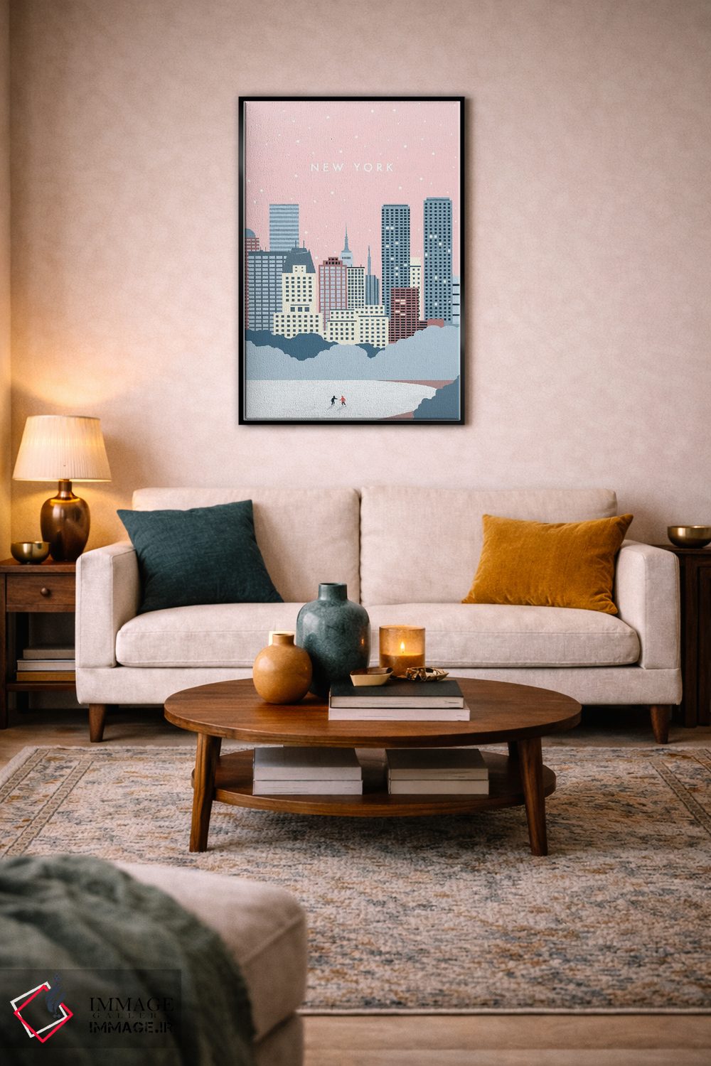 تابلو دکوراتیو زمستان نیویورک اثر کاتینکا رینکه - D4B