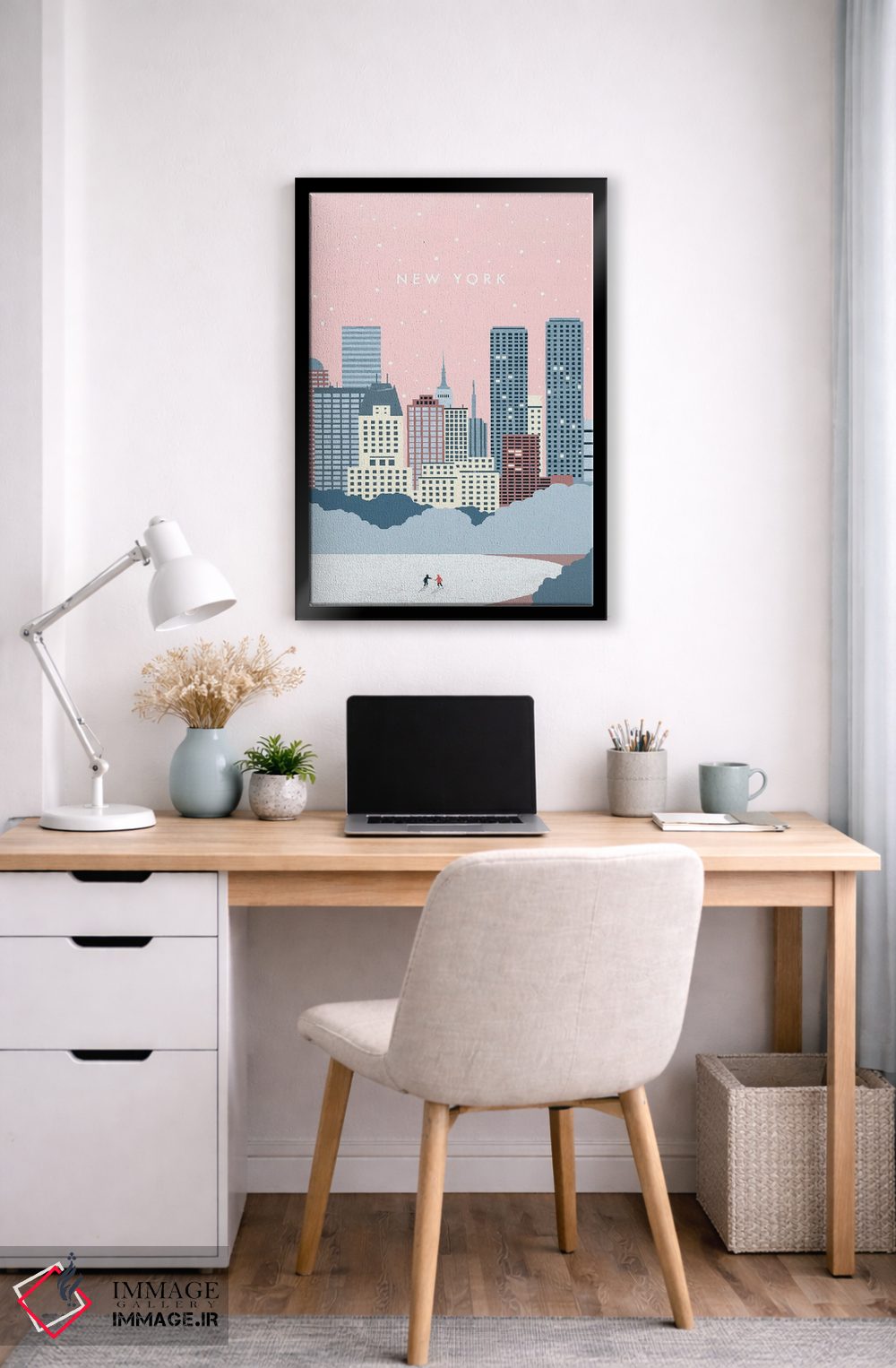 تابلو دکوراتیو زمستان نیویورک اثر کاتینکا رینکه - D6B