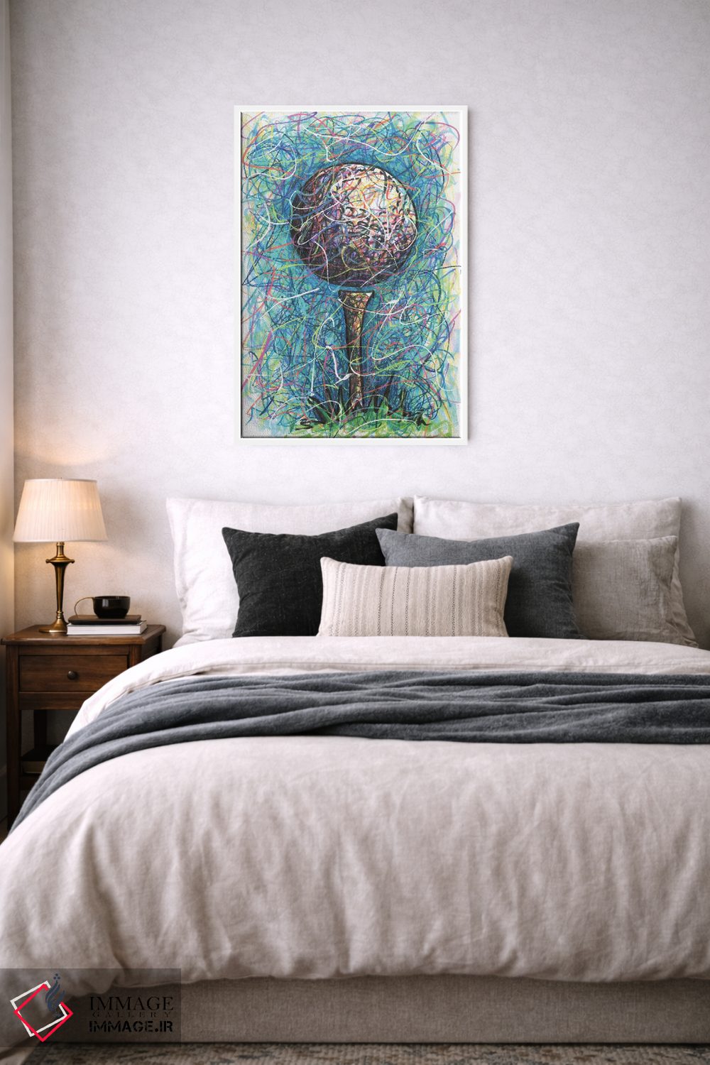 تابلو دکوراتیو تی گلف اثر کیت سلام - D6W