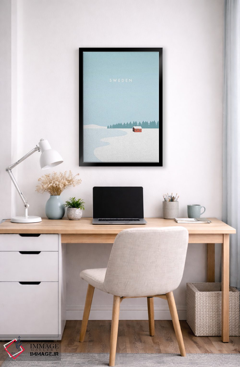 تابلو دکوراتیو زمستان سوئد اثر کاتینکا رینکه - D5B